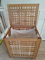 Nieuwe wasmand met klep en juten zak (nieuw), Ophalen, Minder dan 50 cm, Overige materialen, 50 tot 75 cm