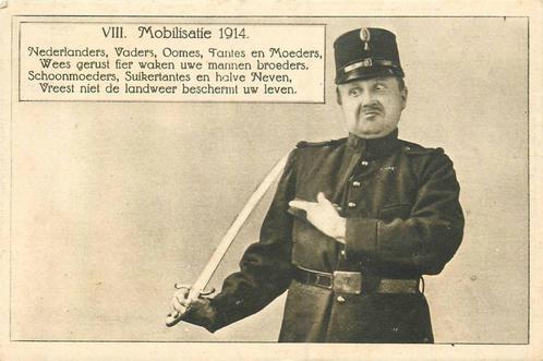 (388-520-035) Mobilisatie 1914 Landweerrijmen, Verzamelen, Ansichtkaarten | Nederland, Verzenden