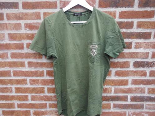 mooi legergroen Denham heren t-shirt, mt S en meer, Kleding | Heren, T-shirts, Zo goed als nieuw, Maat 46 (S) of kleiner, Groen