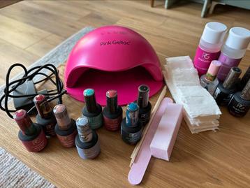 Pink gellac premium set deluxe (incl. 7 kleuren lak) beschikbaar voor biedingen