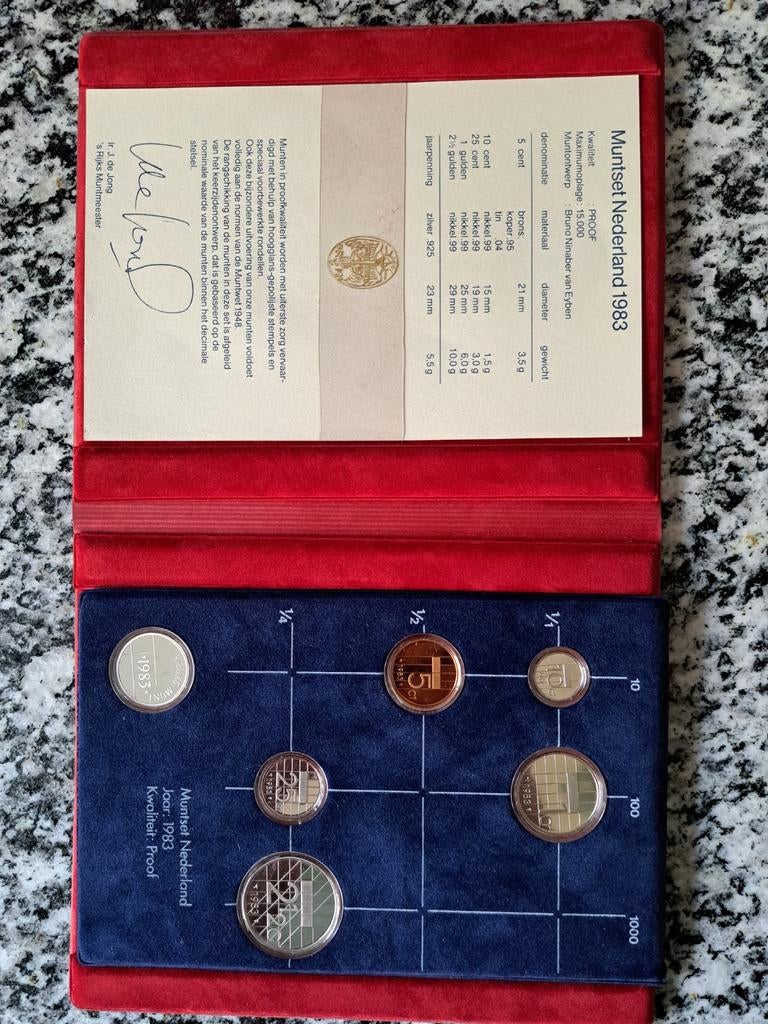 6 X NEDERLAND PROOFSET 1983, 1984, 1985, 1988, 1989 en 1991., Ophalen of Verzenden, Koningin Beatrix