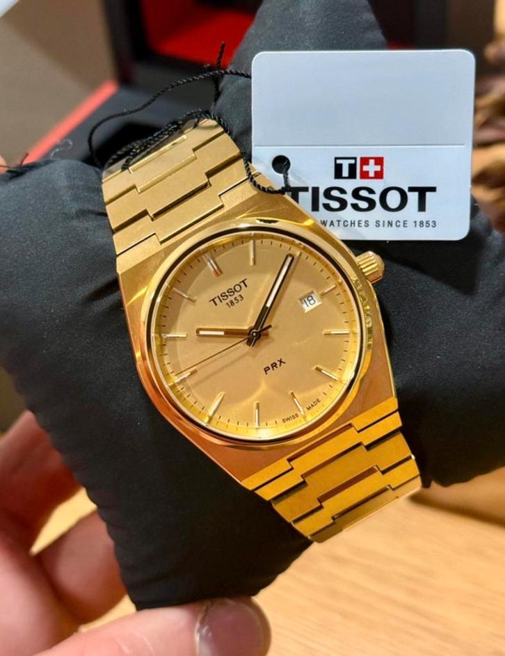 Tissot prx 40mm Heren Horloge / Nieuw / Origineel / Goud, Sieraden, Tassen en Uiterlijk, Horloges | Heren, Nieuw, Polshorloge