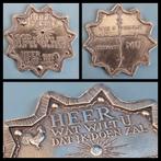 Godspenning 1958, koude oorlog,  bronzen penning, Ophalen of Verzenden, Nederland, Overige typen