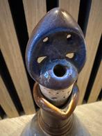 Vintage Keramieken Fles (karaf) met Stop gouds plateel, Verzenden