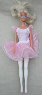 Nostalgische Ballerina Barbie wit roze (ca. 1993), Ophalen of Verzenden, Gebruikt, Pop