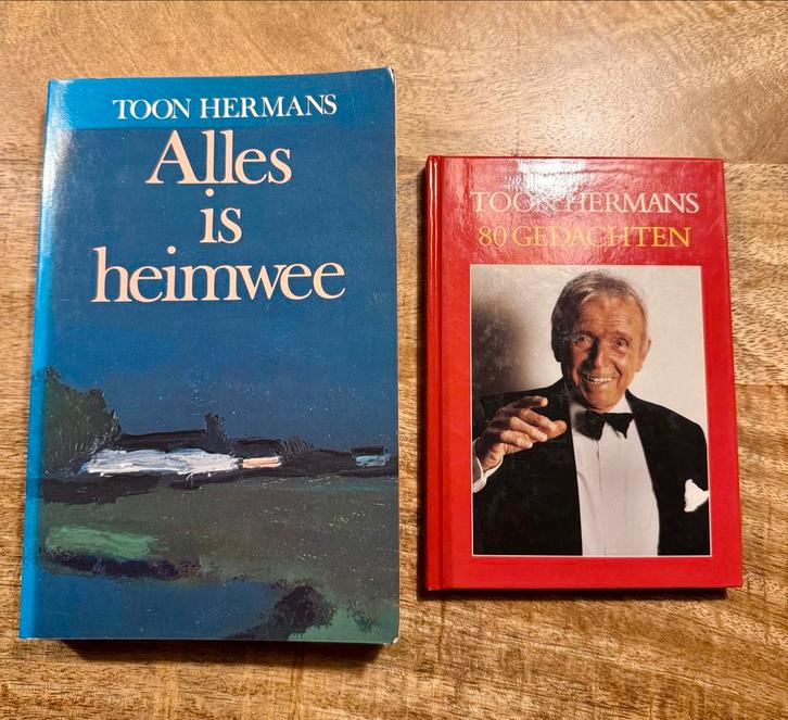Toon Hermans Boeken - Alles is Heimwee & 80 Gedachten, Boeken, Literatuur, Zo goed als nieuw, Nederland, Ophalen of Verzenden