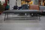 Luxe bank eetkamerbank Vidar Jess design metaal leer grijs, Ophalen, Zo goed als nieuw, Metaal, Eén