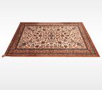 Vintage Perzisch vloerkleed floral pink Saphire 140x202cm, Huis en Inrichting, Stoffering | Tapijten en Kleden, Crème, Gebruikt