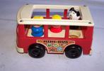 Prachtige vintage (1969) Fisher-Price Mini-Bus met poppetjes, Kinderen en Baby's, Speelgoed | Fisher-Price, Met geluid, Ophalen of Verzenden