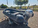 Whaly 370  met Marlin trailer en Honda 10 pk 4-takt, Watersport en Boten, Ophalen, Gebruikt, Overige materialen, 10 tot 30 pk