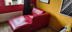 lederen chaise longue, Ophalen, Eenpersoons, 150 tot 200 cm, Zo goed als nieuw