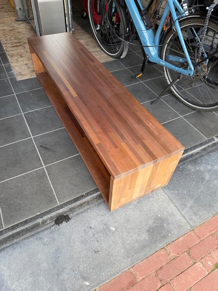 Houten Kastenbank / TV Meubel, lage opbergkast, Huis en Inrichting, Kasten | Televisiemeubels, Gebruikt, Minder dan 100 cm, 150 tot 200 cm