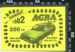 Sticker: Agra Magazine - Abonnement 1982 - Win een Subaru, Ophalen of Verzenden