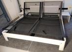 Prachtige Auping Auronde 1000 met hoofdbord! Gratis bez/Mont, Verstelbaar, Verzenden, Wit, Tweepersoons