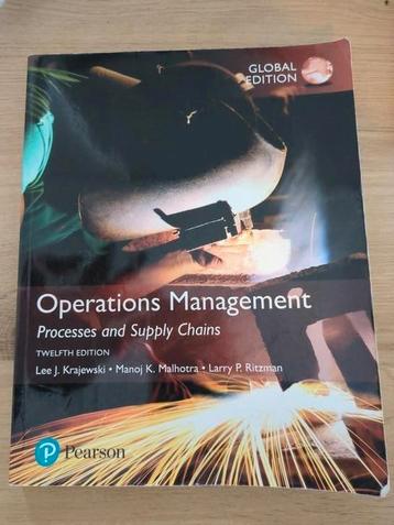 Operations Management Processes and Supply Chains beschikbaar voor biedingen