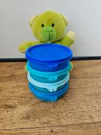 Tupperware ruimtekommen bakjes A set blauw groen, Ophalen of Verzenden, Zo goed als nieuw, Groen, Bak of Kom