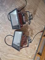 Twee Bouwlampen 400W, Doe-het-zelf en Verbouw, Bouwverlichting, Ophalen of Verzenden, Gebruikt, 200 tot 500 watt, Lamp met armatuur