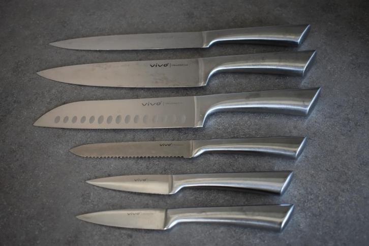 VIVO Villeroy en Boch messenset messen mes, Huis en Inrichting, Keuken | Bestek, Gebruikt, Rvs of Chroom, Ophalen of Verzenden