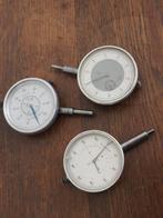3 meetklokjes / klokmicrometers, Doe-het-zelf en Verbouw, Meetapparatuur, Ophalen of Verzenden, Gebruikt, Afstand