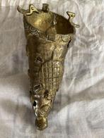 Unieke bronzen dogon goudstofkoker 19e eeuw, Ophalen of Verzenden