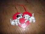 Disney 101 Dalmatiërs Kurt S.Adler houten (kerst)hanger hart, Ophalen of Verzenden, Overige figuren, Zo goed als nieuw, Beeldje of Figuurtje