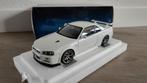 Autoart Nissan Skyline GT-R R34 V-Spec II white pearl 77406, Ophalen of Verzenden, Zo goed als nieuw, Auto, Autoart