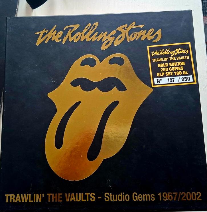 Rolling Stones - Trawlin' Vaults Gold Editie 127/250 - 5LP, Cd's en Dvd's, Cd's | Rock, Zo goed als nieuw, Rock-'n-Roll, Ophalen of Verzenden