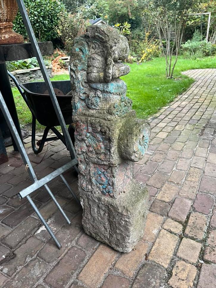 Fontein element, tempel india, steen? Afkomst onbekend, Tuin en Terras, Waterpartijen en Fonteinen, Overige typen, Ophalen of Verzenden