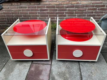 Vintage Retro Nachtkastjes 1960/70 met Kaptafel beschikbaar voor biedingen