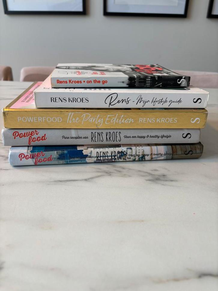 5 Rens Kroes Kookboeken powerfood, Boeken, Kookboeken, Gelezen, Hoofdgerechten, Nederland en België, Gezond koken, Ophalen of Verzenden