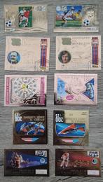 10 st.Gouden Postzegels Guinea Ecuatorial, Postzegels en Munten, Verzenden, Overige landen, Gestempeld