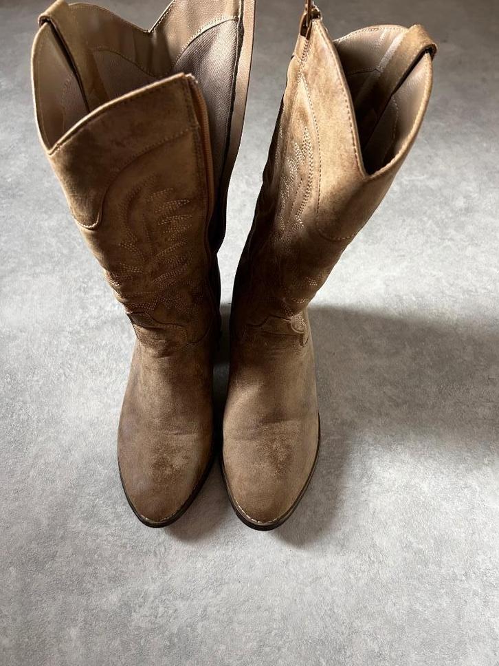 Cowboylaarzen, Kleding | Dames, Schoenen, Zo goed als nieuw, Hoge laarzen, Bruin, Ophalen of Verzenden