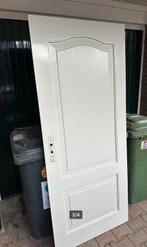 Witte Hoogglans Boerderij WC Deur - Rechtsdraaiend, Ophalen, Gebruikt, 80 tot 100 cm, Buitendeur