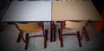 Lessenaar kinderbureau schoolbank met kinderstoel, Ophalen, Gebruikt, Tafel(s) en Stoel(en)