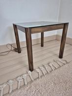 Vintage Glazen Salontafel - Vierkant, Huis en Inrichting, Tafels | Bijzettafels, Gebruikt, Vierkant, 55 tot 75 cm, Glas