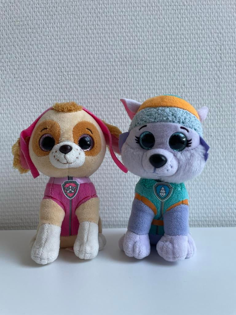 Paw Patrol Knuffels Skye & Everest - Nette Staat, Kinderen en Baby's, Speelgoed | Knuffels en Pluche, Zo goed als nieuw, Hond