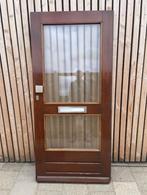Voordeur Merbau, Ophalen, Gebruikt, 80 tot 100 cm, Buitendeur
