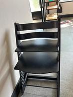 Stokke tripp trapp zwart, Kinderen en Baby's, Kinderstoelen, Ophalen, Gebruikt, Meegroeistoel