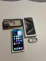 Nette Iphone 15 Pro Max 256GB Compleet Doos + Hoesje, Telecommunicatie, Mobiele telefoons | Apple iPhone, 256 GB, 89 %, Zwart