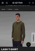 G-Star Raw Lash T-shirt/ longsleeve, groen, maat XXL, zgan!, G-Star Raw, Overige maten, Ophalen of Verzenden, Zo goed als nieuw