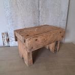Brocante houten krukje oud vensterbankje opstapje *Etage3*, Gebruikt, ., Ophalen of Verzenden, .