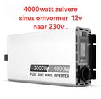 4000W Zuivere Sinus Omvormer 12V naar 230V, Ophalen of Verzenden, Nieuw