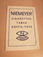 Suikerzakje NIEMEYER sigaretten tabak koffie thee, Verzamelen, Ophalen of Verzenden