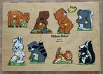 Houten noppen puzzel vintage Fisher Price., Ophalen of Verzenden