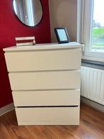 IKEA MALM ladekast wit – 4 lades (80x100 cm), Huis en Inrichting, Kasten | Ladekasten, Ophalen, Gebruikt, 50 tot 100 cm, 3 of 4 laden