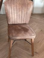 Eetkamerstoelen Eleonora Chiba cognac 8 stuks, Ophalen, Bruin, Zo goed als nieuw, Stof