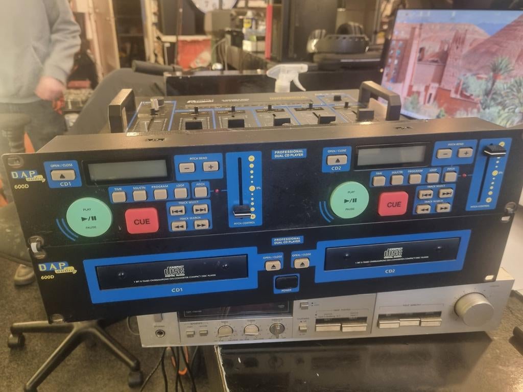 DAP 6000D Professionele Dubbele CD + me60A, Overige merken, Gebruikt, Onbekend, Ophalen of Verzenden
