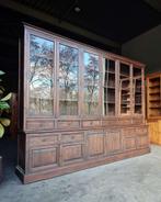 Antieke museumkast | 308cm brede Winkelvitrine |  #2710, Antiek en Kunst, Antiek | Meubels | Kasten, Ophalen of Verzenden