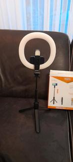 SelfieRinglamp met Statief - Nieuw in Doos, Ophalen of Verzenden, Nieuw, Lamp of Flitsset