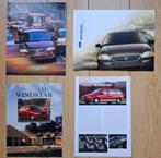 Ford Windstar. 3 folders en 1 los sheet.  € 6,--, Ophalen of Verzenden, Zo goed als nieuw, Ford